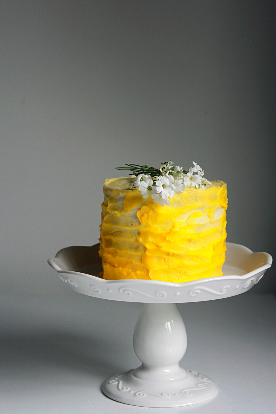 Design 06- Bright Yellow Drip Confetti at $138.00 per Cake |  CAKEINSPIRATION | expired menu