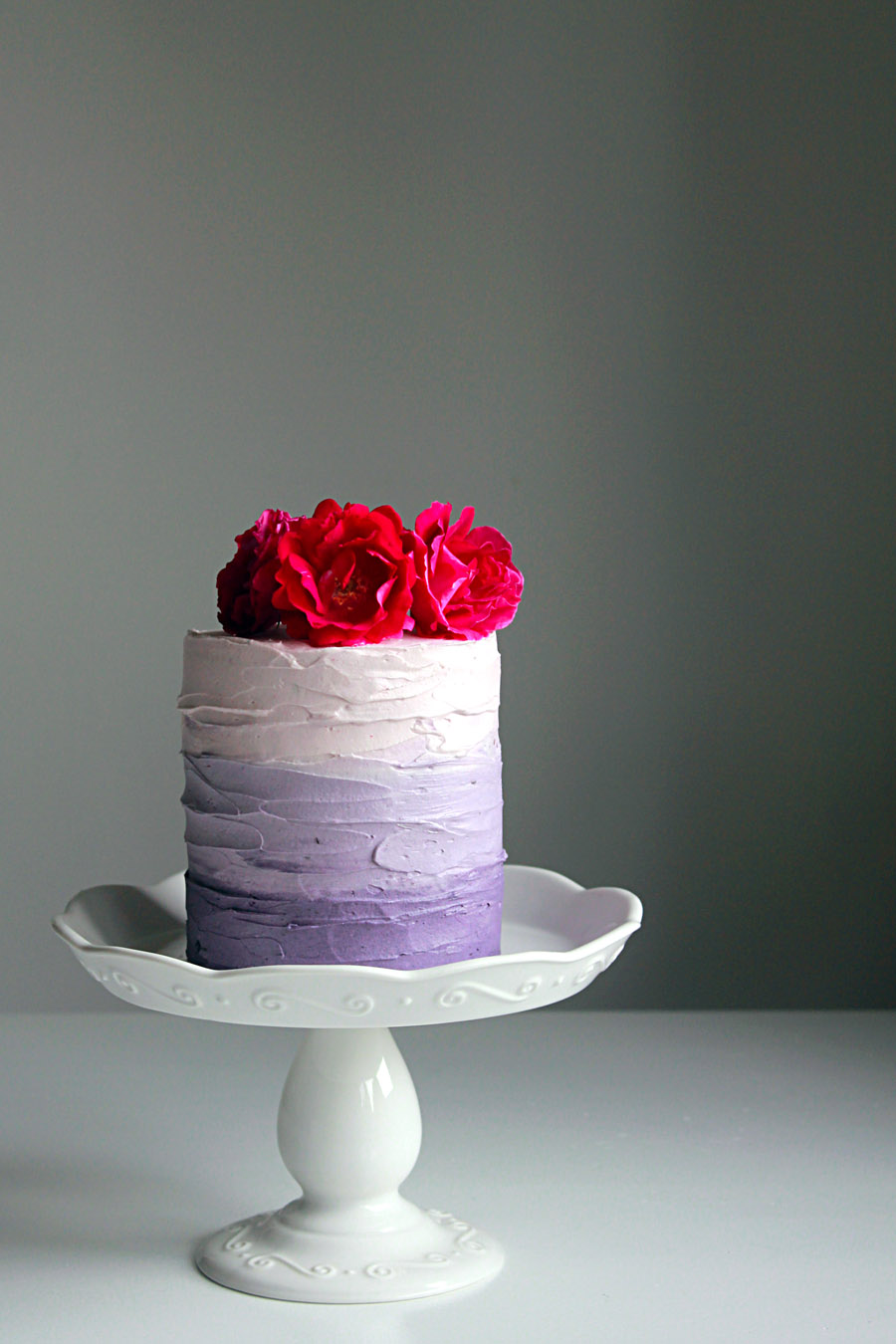Chocolate Zucchini Cake with Blackberry Buttercream - Simply So Good