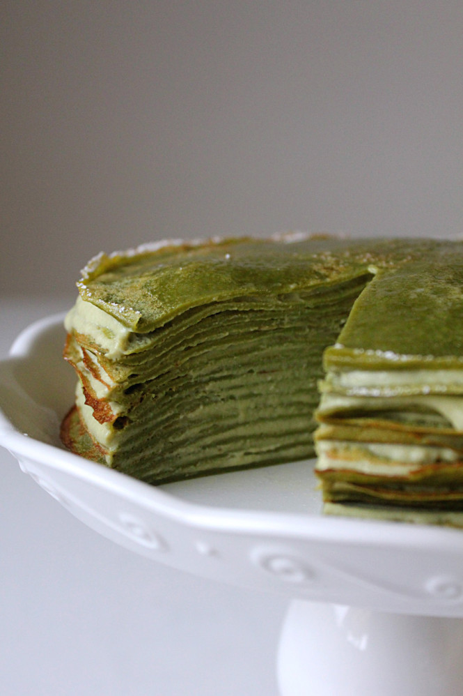 Green Tea Crepe Cake Oh Sweet Day! Blog