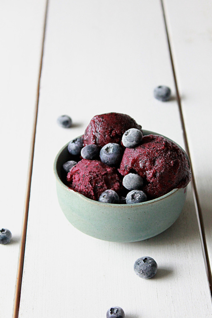 easy blueberry sorbet