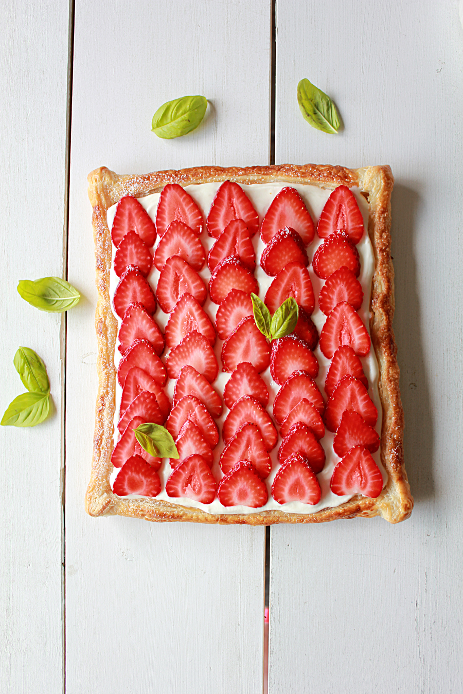 Strawberry Cream Cheese Puff Pastry Tart - Oh Sweet Day! Blog